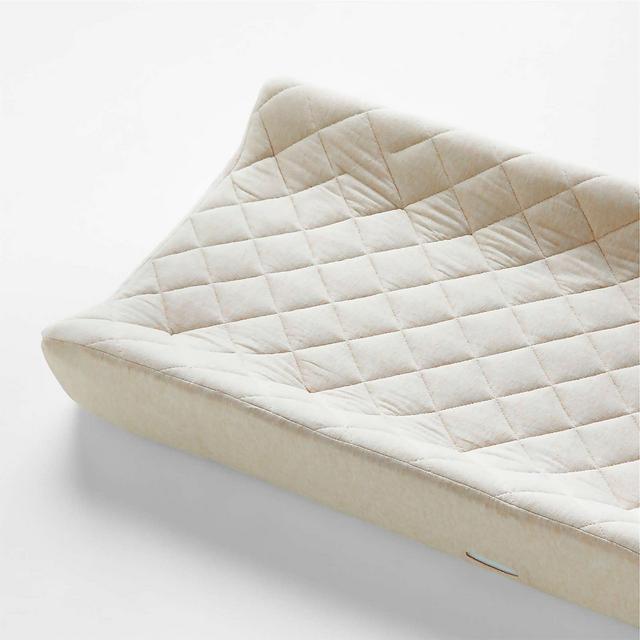 Natural Organic Heathered Jersey Baby Changing Pad Cover