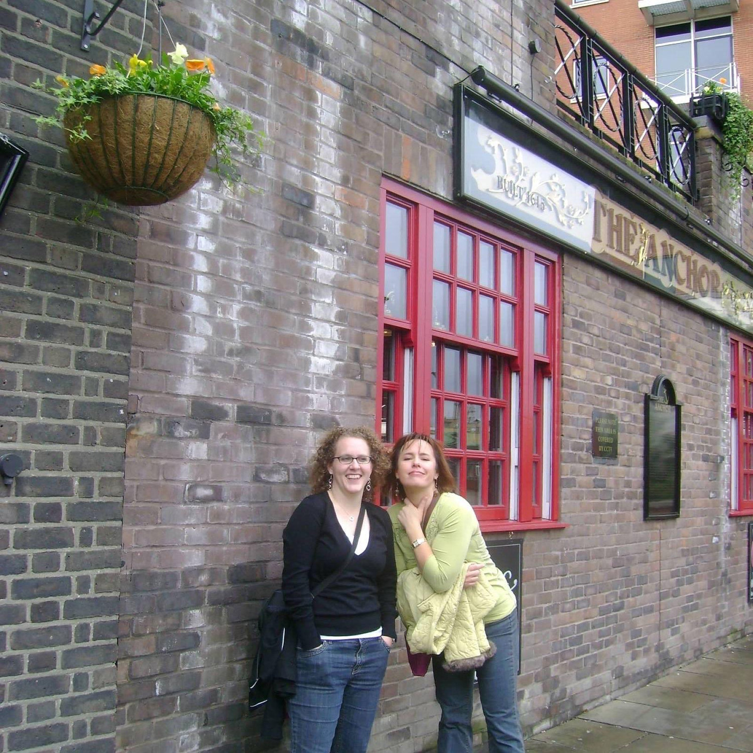 This is our first trip together as new friends. London, 2009.