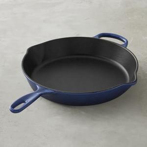 Le Creuset Signature Cast-Iron Fry Pan, 12", Lapis