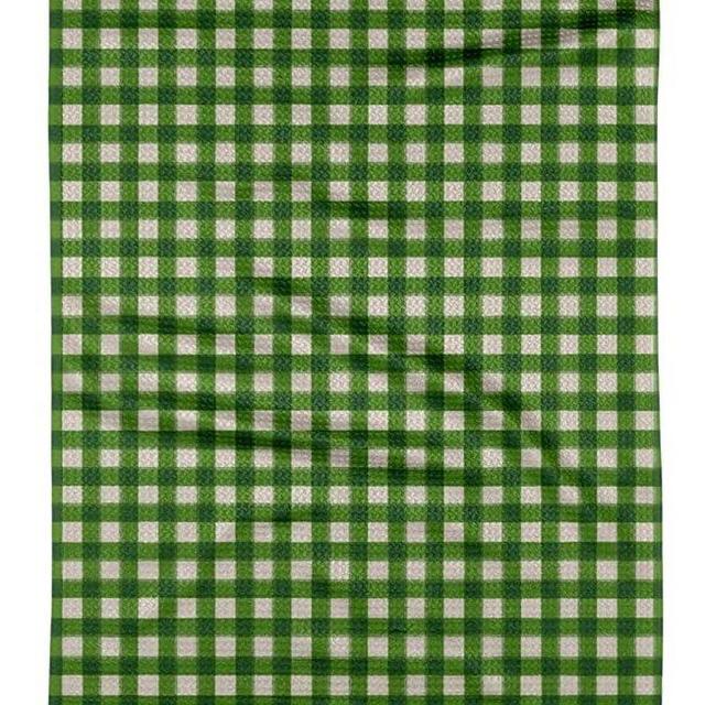 GEOMETRY Christmas Kitchen Towels - Quick Dry Microfiber Cloth Dish Towels for Kitchen Drying - Premium Quick Dry Towel (Merry Green, 1 Pack)