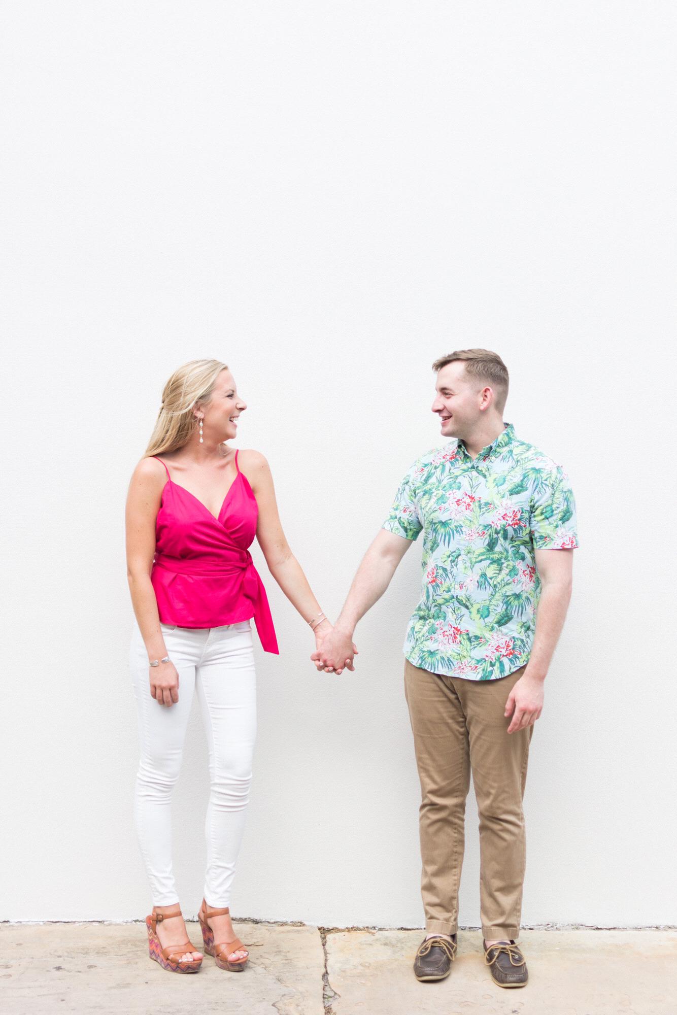 "Someone tell a joke!" - the lovely photographer's attempt to break the ice (sensing some nervousness, I'm sure)