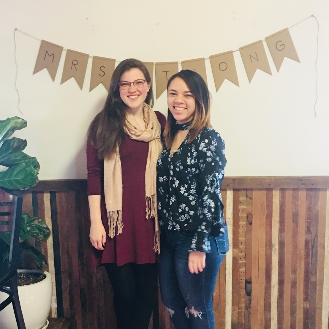 Megan and Taylor at the Ohio bridal shower.