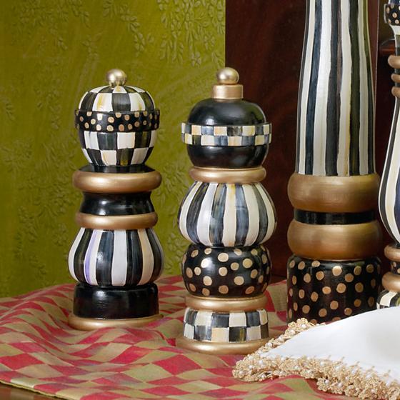 Courtly Check Salt & Pepper Mill Set - 7"