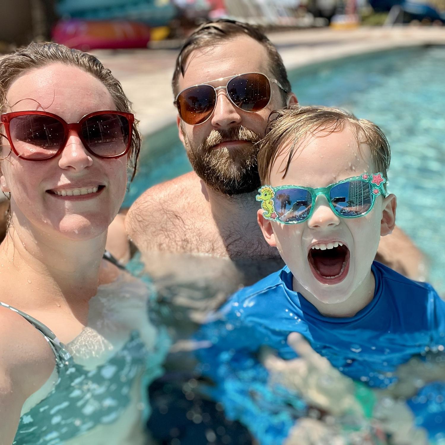 Beach trip - we all loved the lazy river at our condo