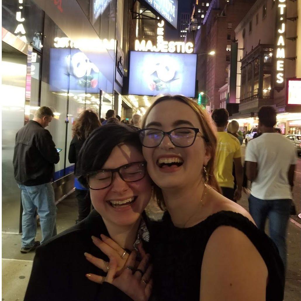 One of our favorite date nights is catching a Broadway play.