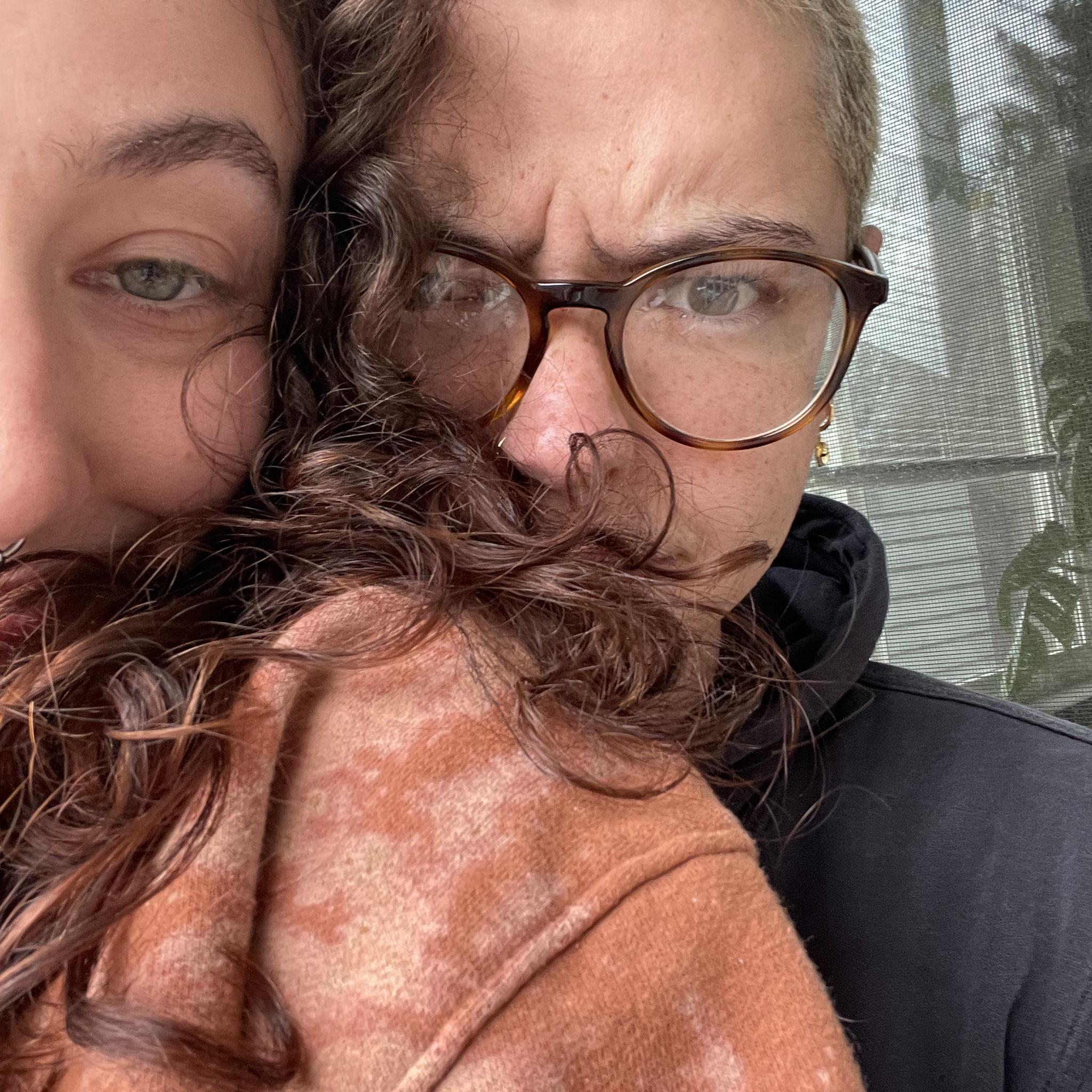 Our very first selfie ever.