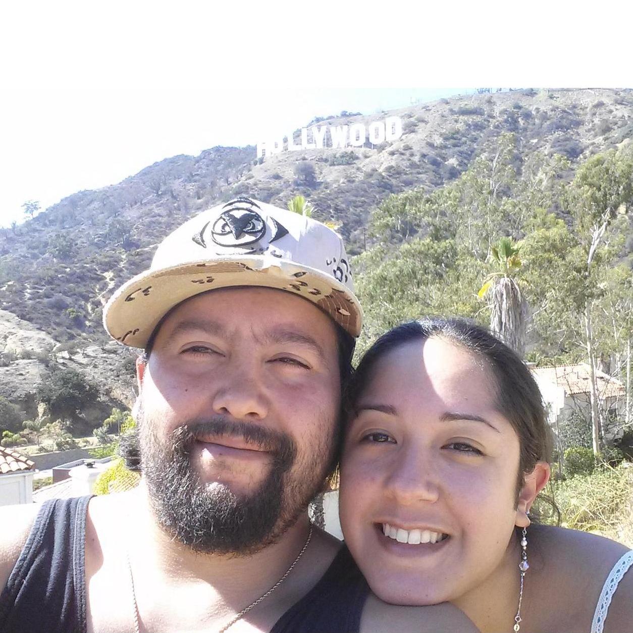 First time visiting the Hollywood sign on one of our many trips down to LA.....