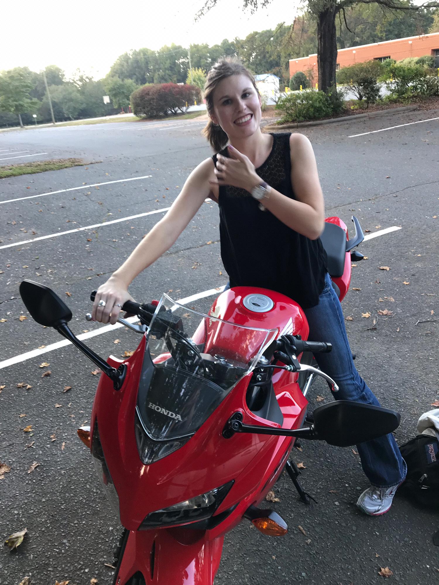 Picture from date #1: motorcycle ride