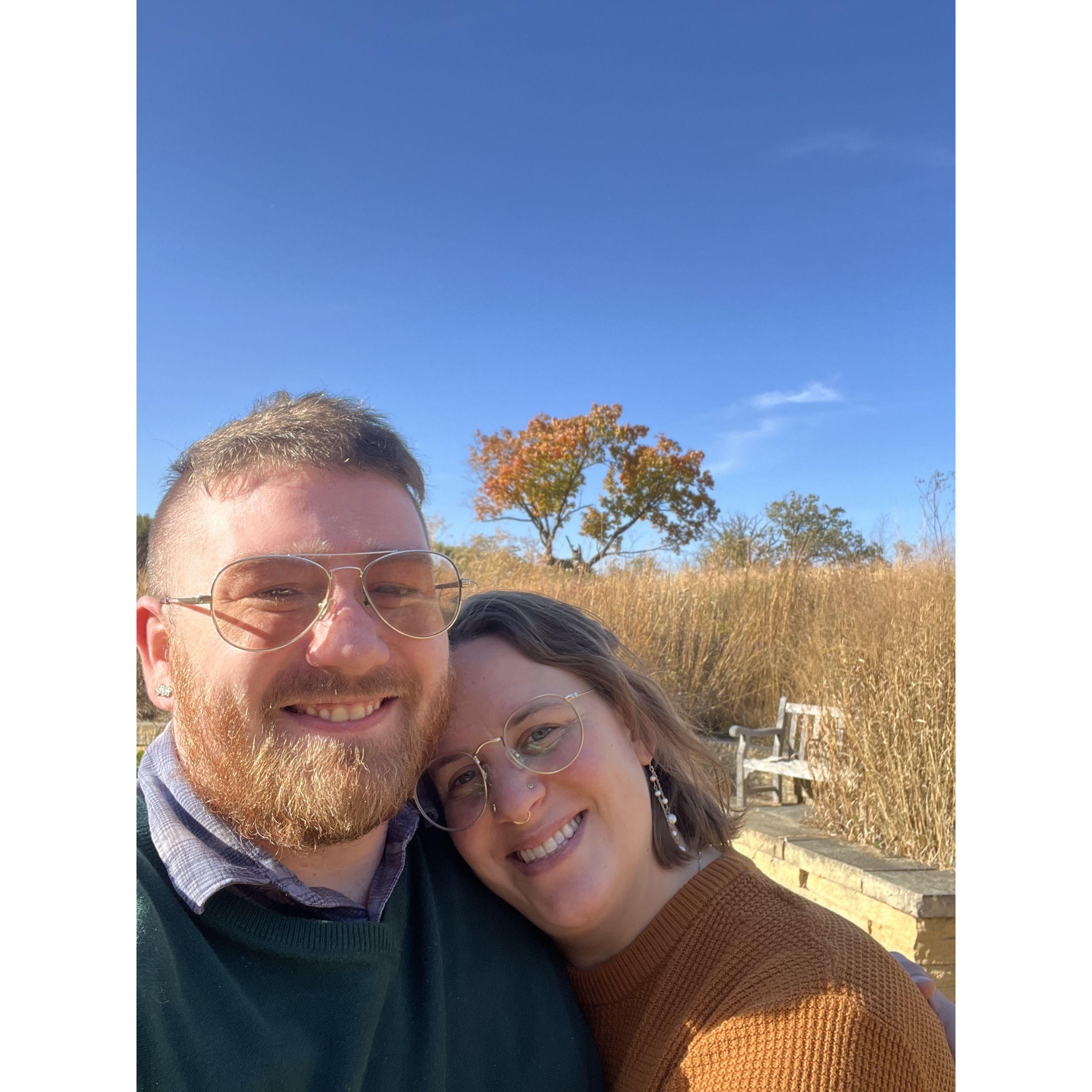 She proposed here! We were going to "look at the fall leaves"