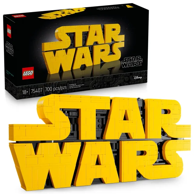 LEGO Star Wars Brick-Built Star Wars Logo, Collectible Building Kit 75407