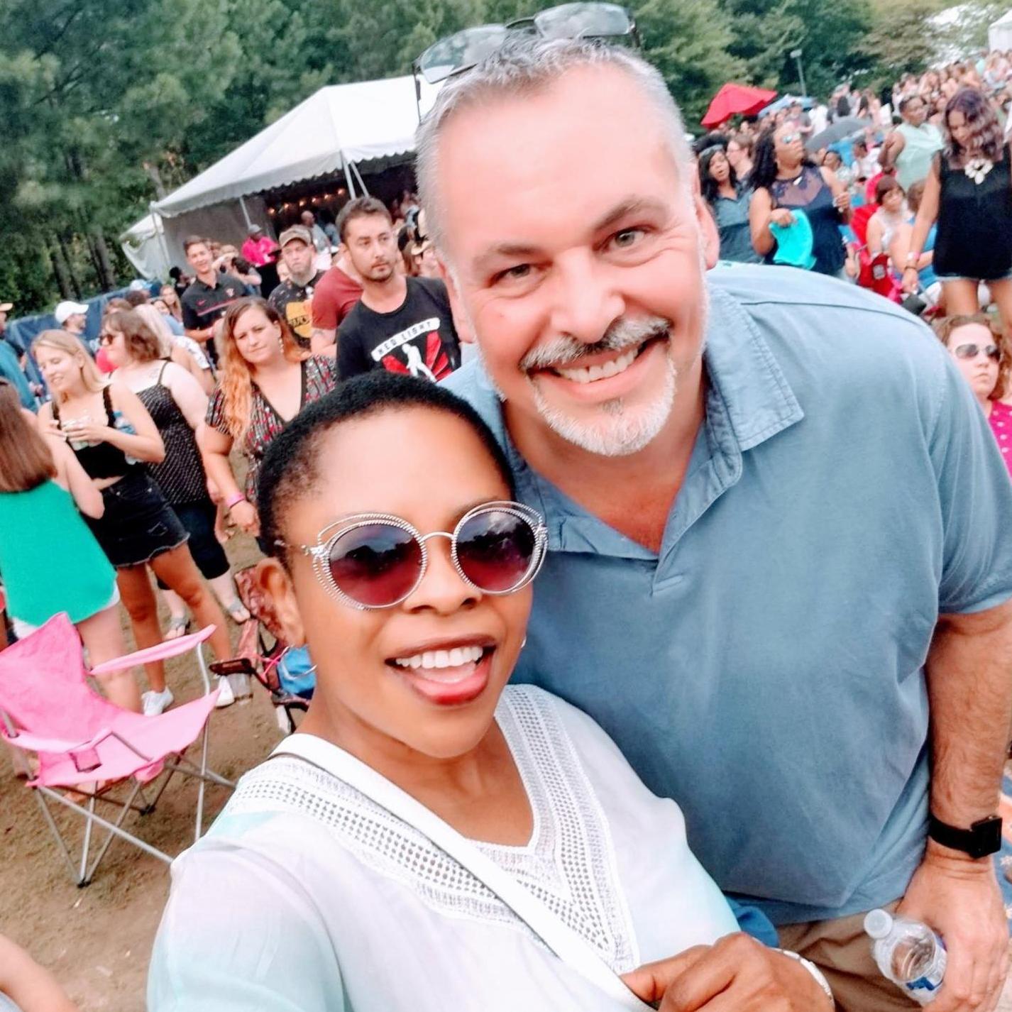We went to Brown's Island in Richmond VA, to hear the Richmond Symphony.