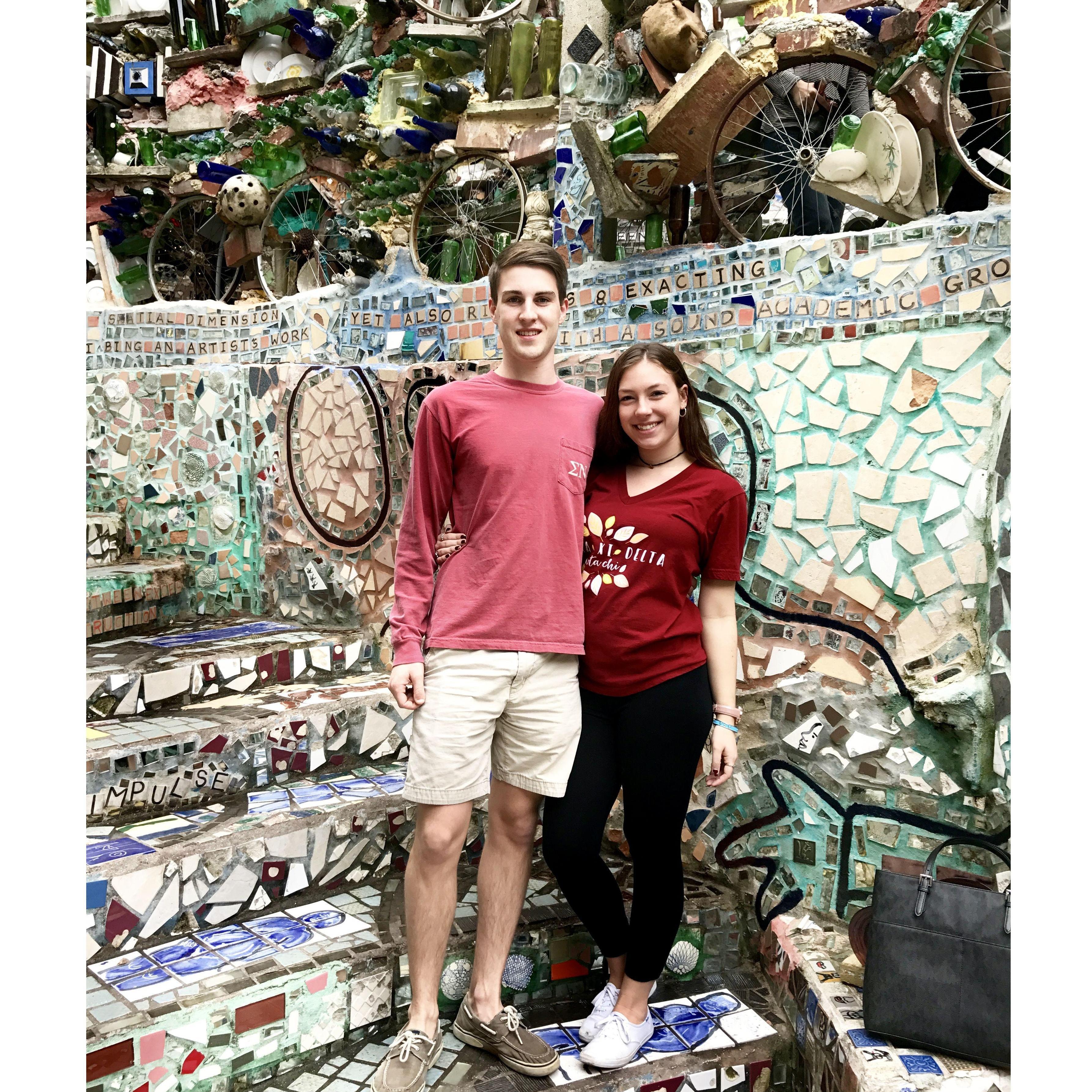 At Philadelphia's Magic Gardens on South Street, February 2017