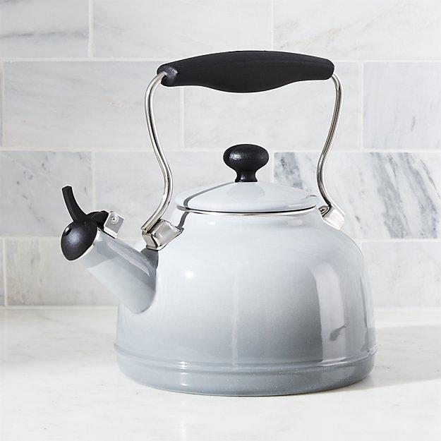 Chantal ® Vintage Grey Steel Enamel Tea Kettle