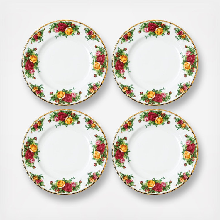 Royal Albert, Old Country Roses Salad Plate, Set of 4 | Zola