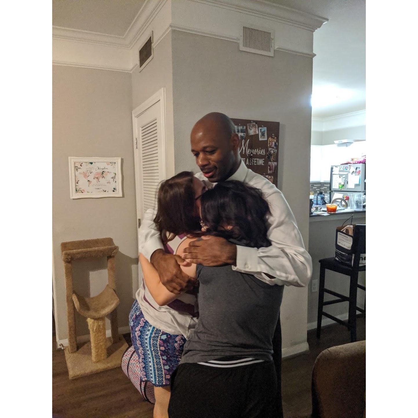 10/13/19 He came over after dinner because he got my sisters gifts <3 they loved him and I loved that
"Hillary and I brought the gifts in together. I wanted to share the feeling of giving :) " - Don