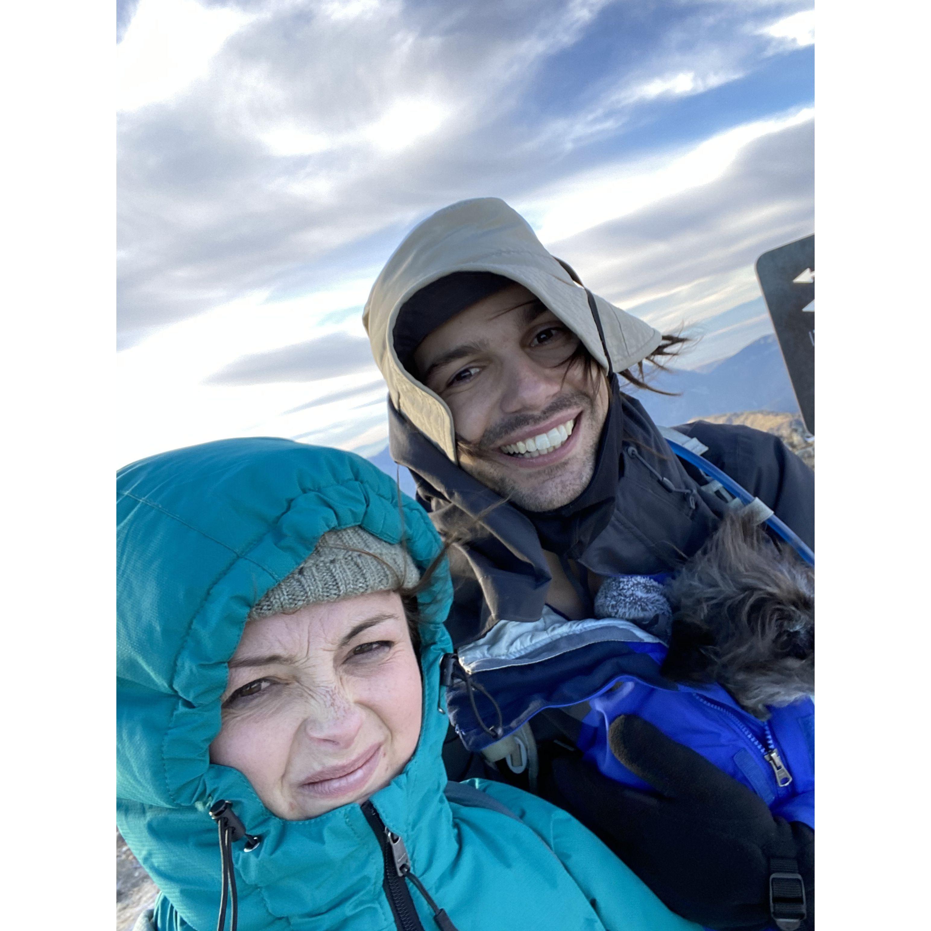 The First Time Summitting a Mountain Together with Squirrel--Kandice & Squirrel Struggled with the Final 100 ft of Elevation