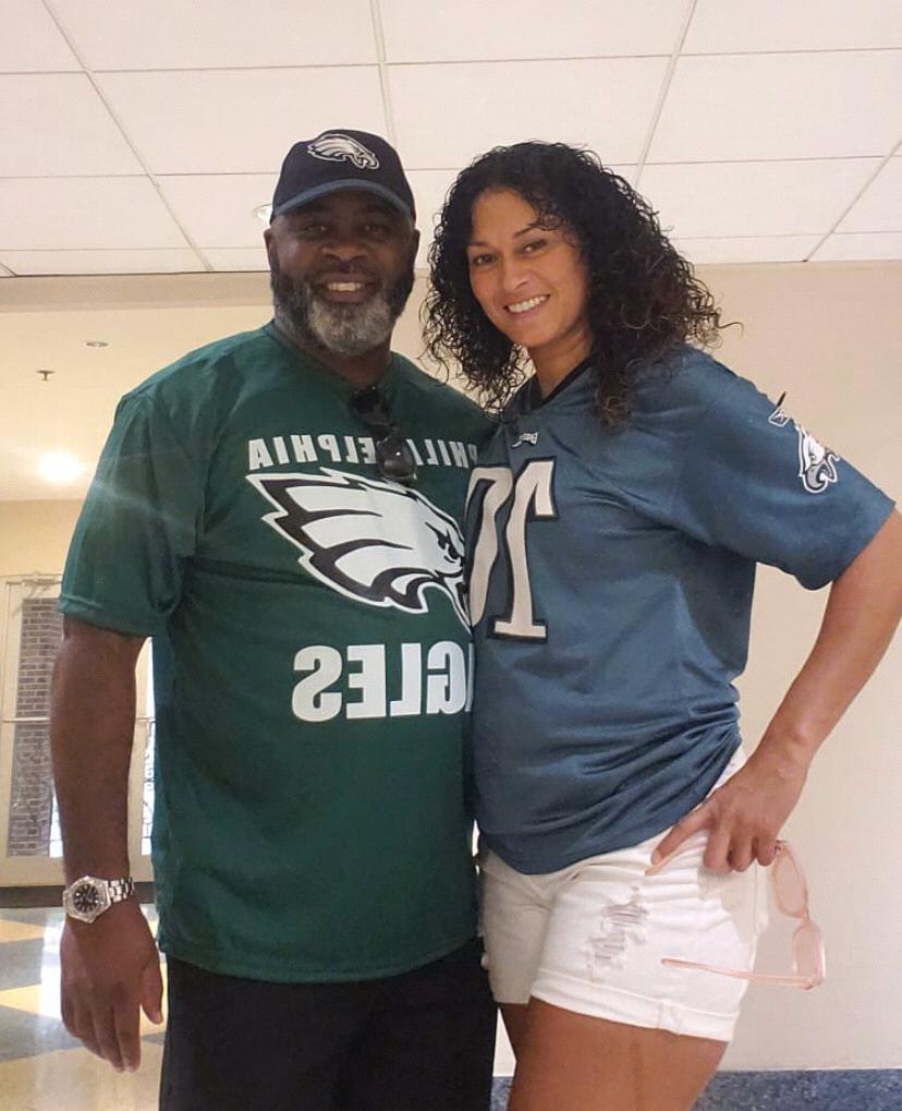 Our first Eagles game!! He’s officially a Eagles fan!! Go Birds!!!