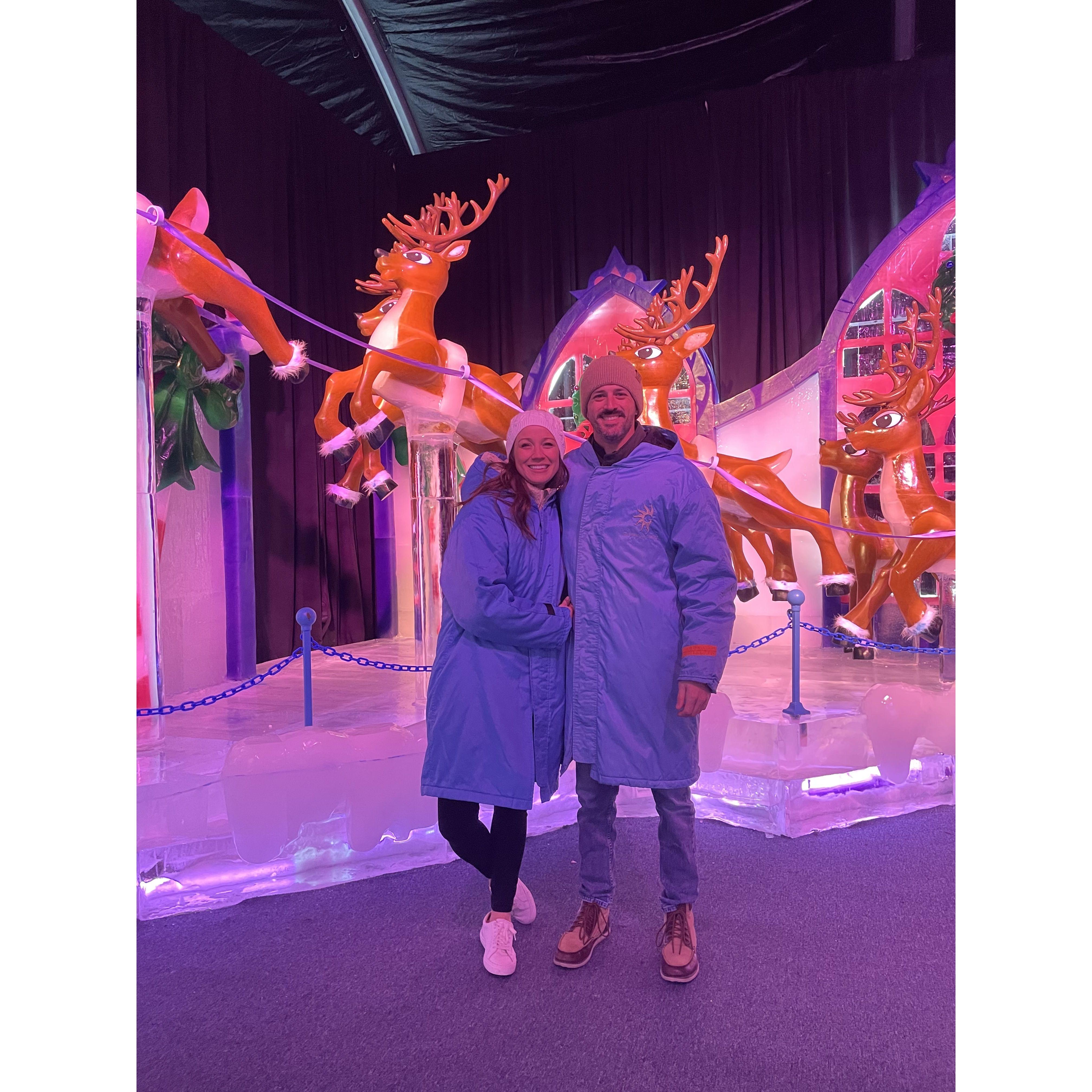 One of their first dates together.