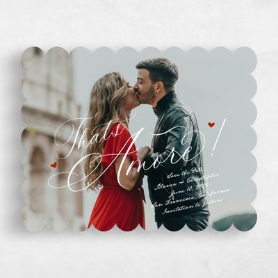 White Wedding Save the Date - Estate Photo