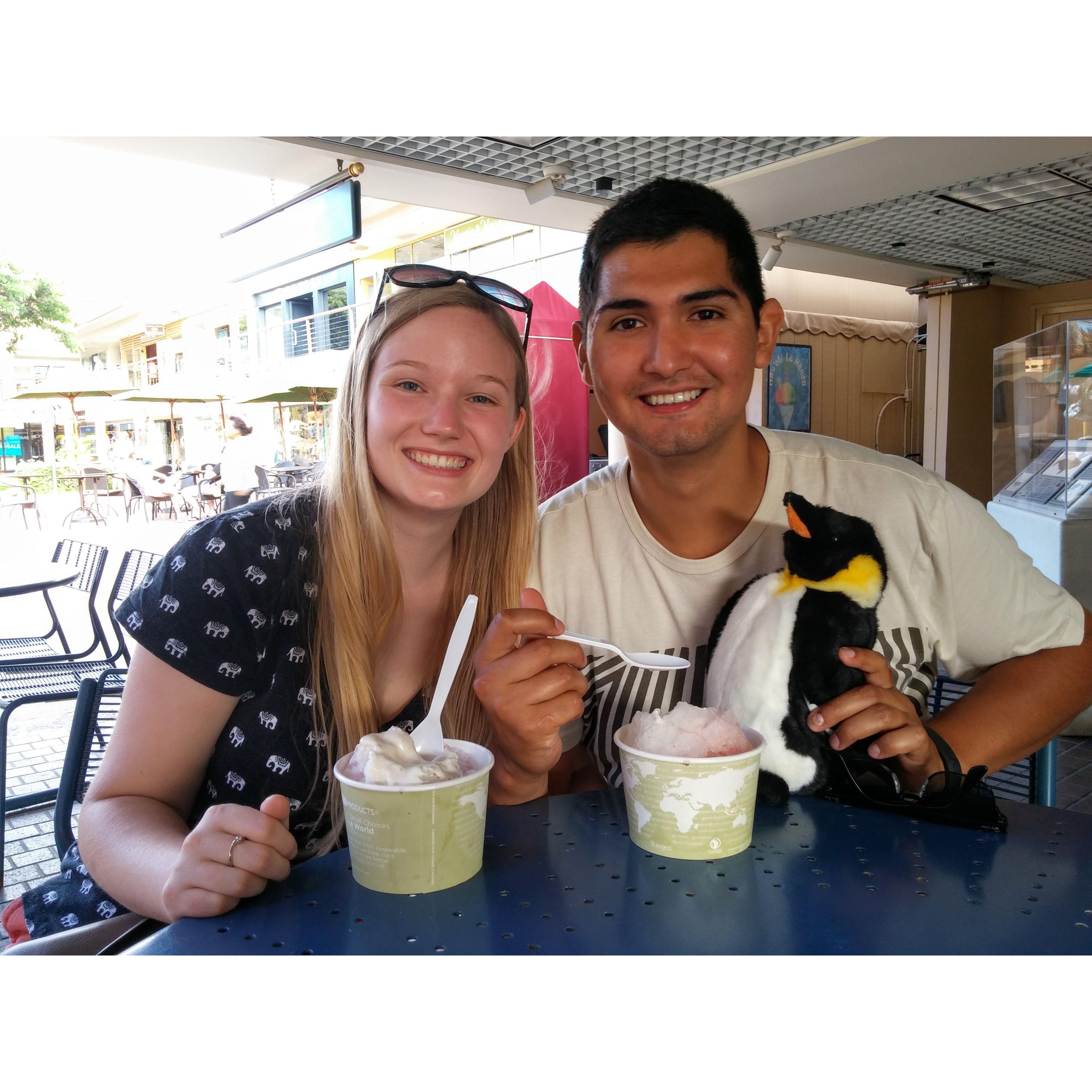 Shaved ice in Hawaii, July 2015.