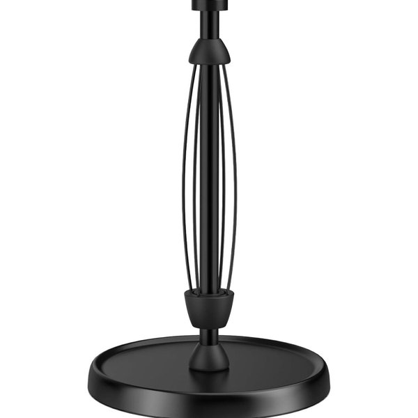 Paper Towel Holder Countertop, One-Handed Tear, Stainless Steel, Weighted Base, Black, Paper Towel Roll Holder Stand with Ratchet Mechanism for Kitchen Bathroom Farmhouse Essentials Decor Accessories