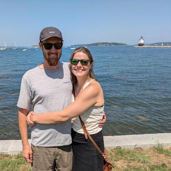 Here we are in front of Sprint Point Ledge lighthouse