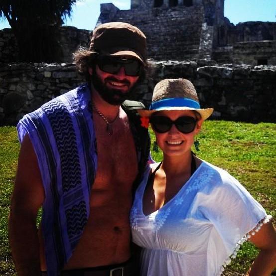 This was on one of our trips to Mexico, exploring the ruins. We absolutely love to travel and can't wait to get back to exploring the world in 2022!