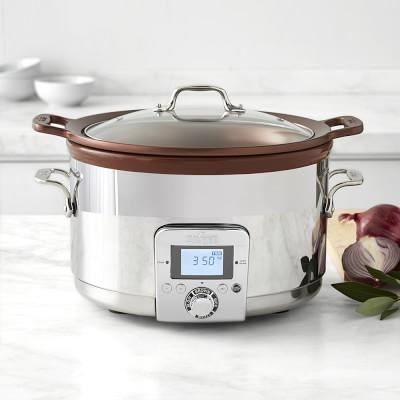 All-Clad Gourmet Slow Cooker with All-in-One Browning, 5-Qt.