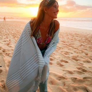 Organic Cotton Sunset Beach Towel