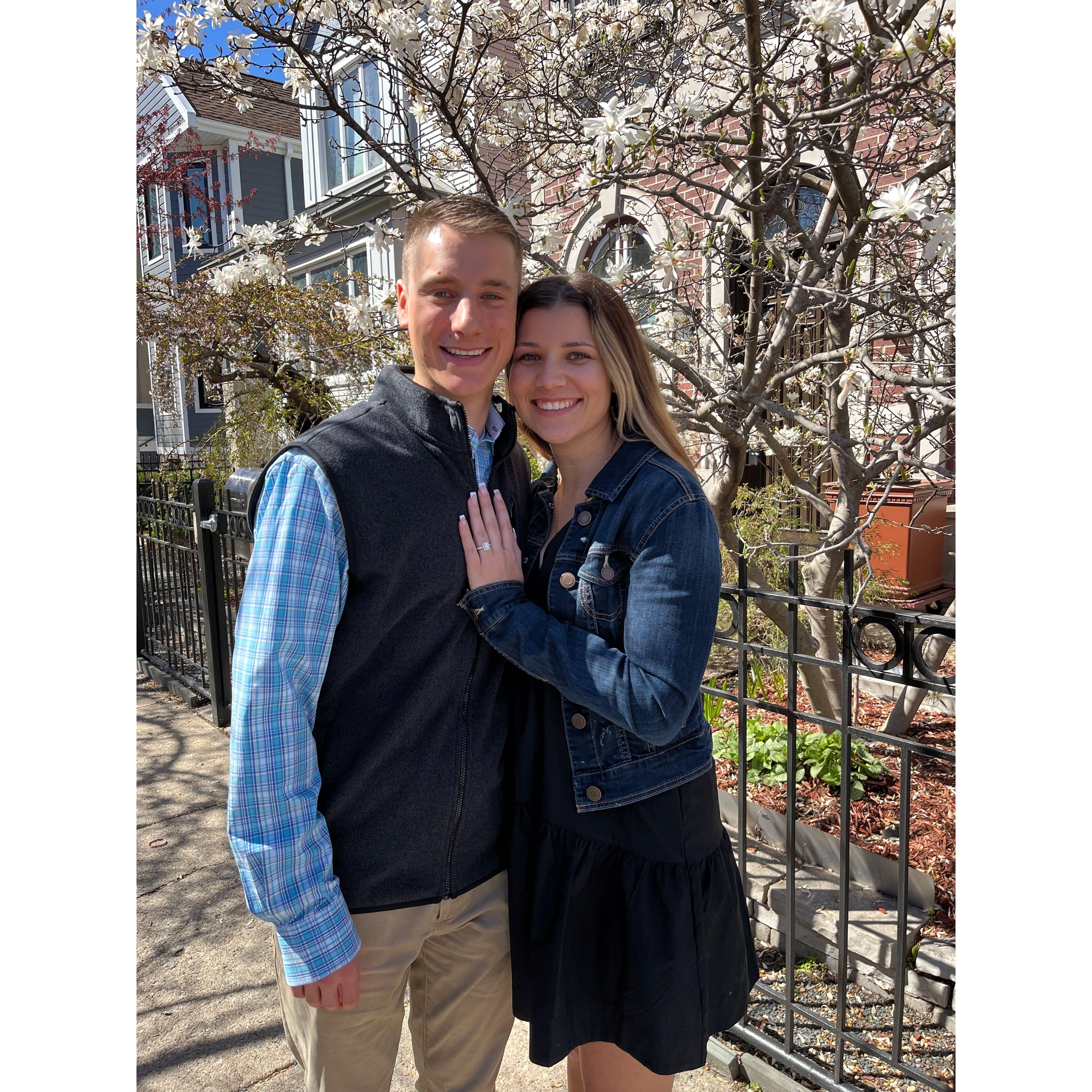 Our engagement day!