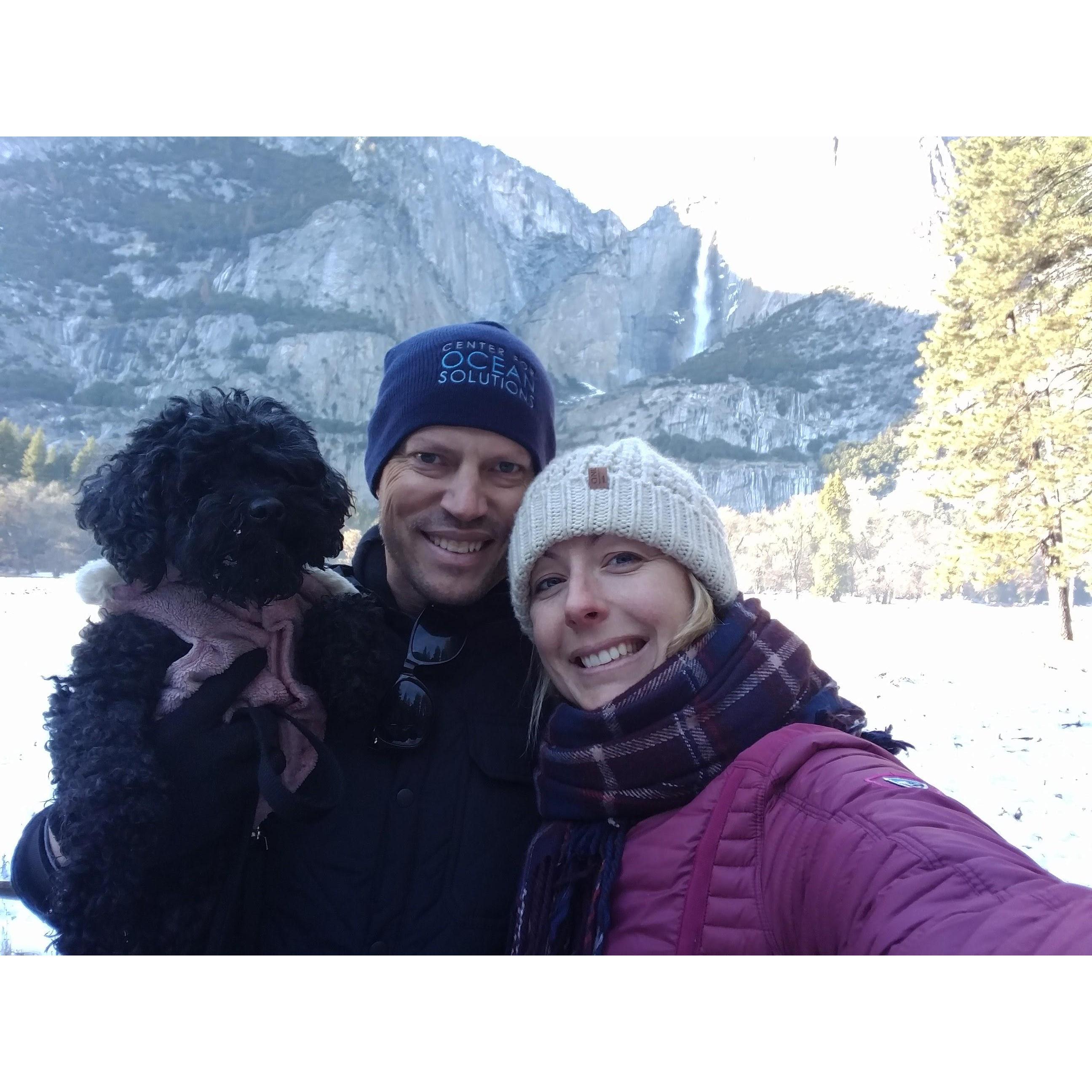 With the Daisy Dog at Yosemite!