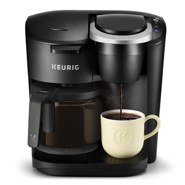 Keurig K-Duo Essentials Coffee Maker, with Single Serve K-Cup Pod and 12 Cup Carafe Brewer, Black