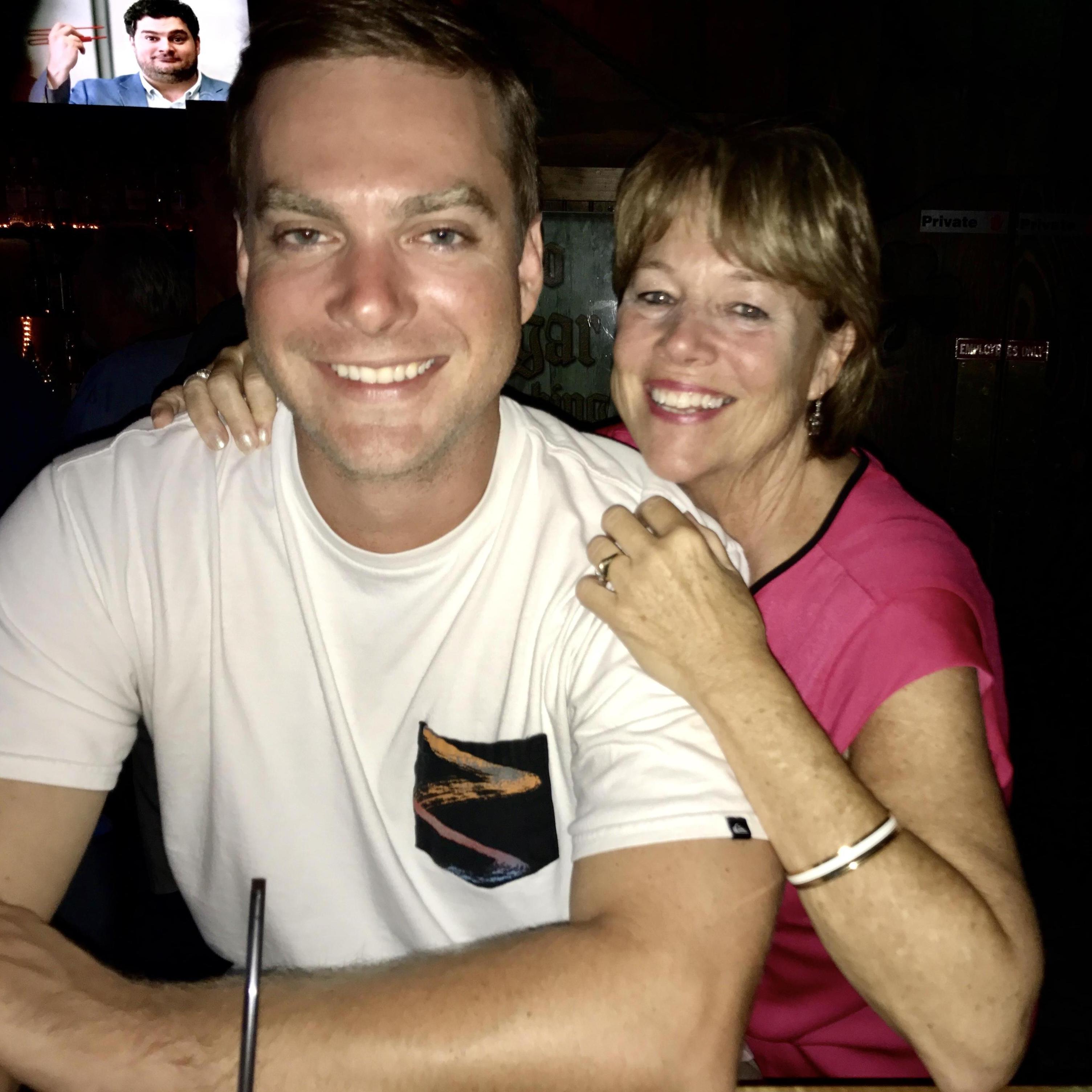 Katie's mom Kathy & Ryan at Irish Kevin's in Key West!