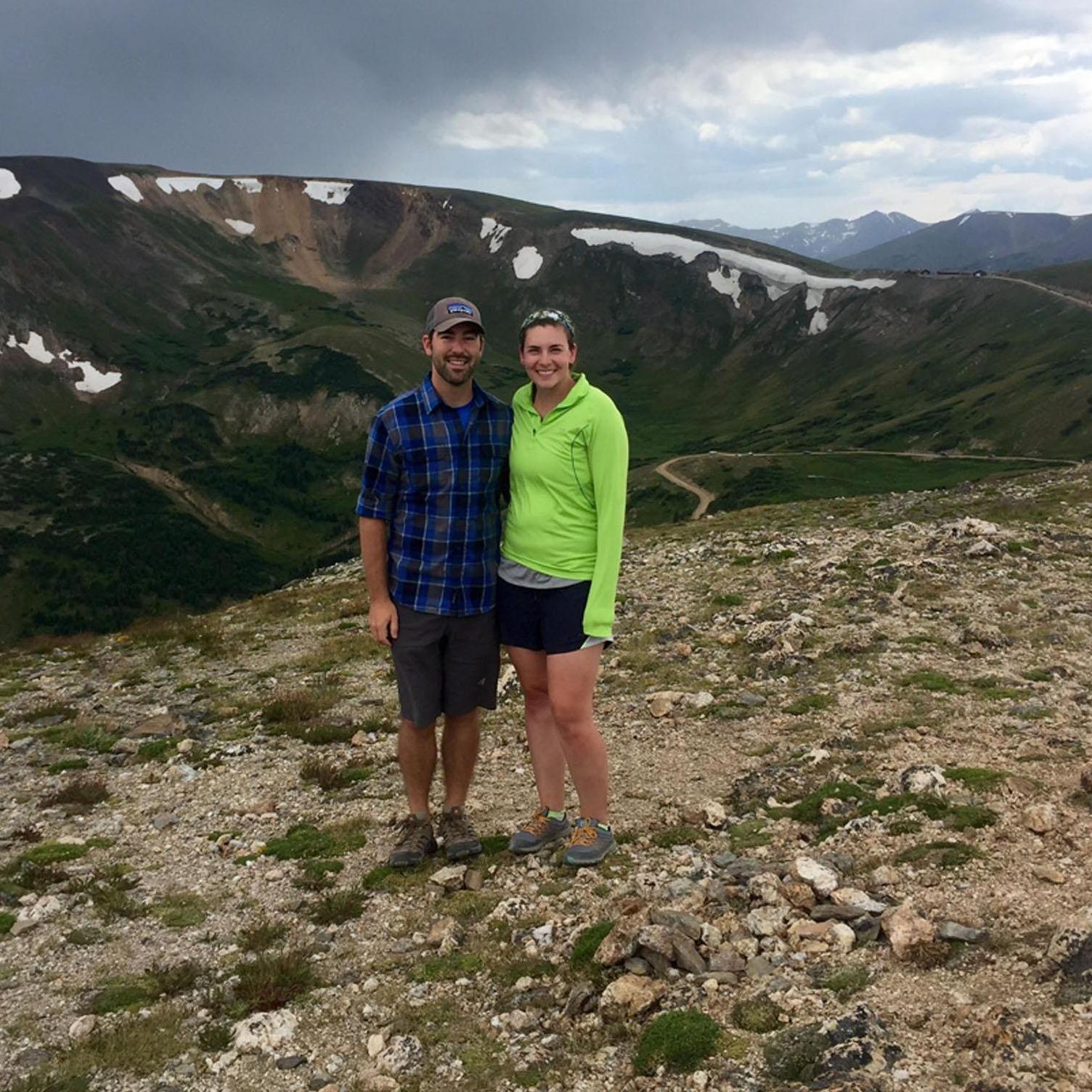 Hiking in Rocky National Mountain National Park on our 3rd date