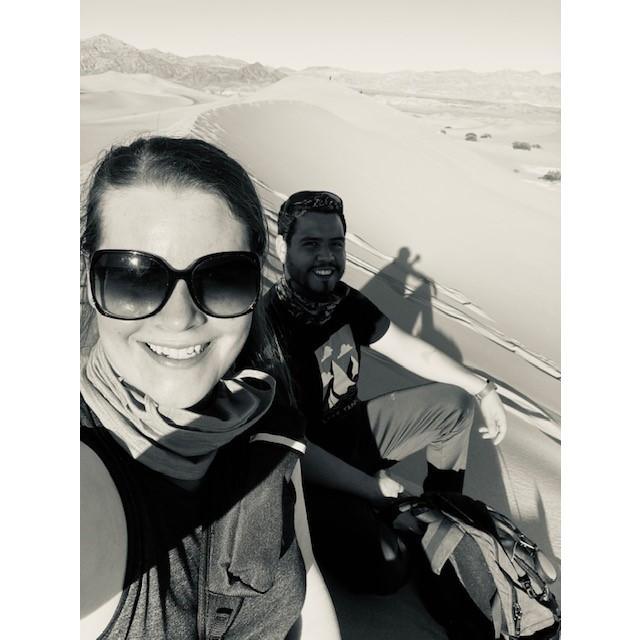 At the Mesquite Flat Sand Dunes in Death Valley National Park