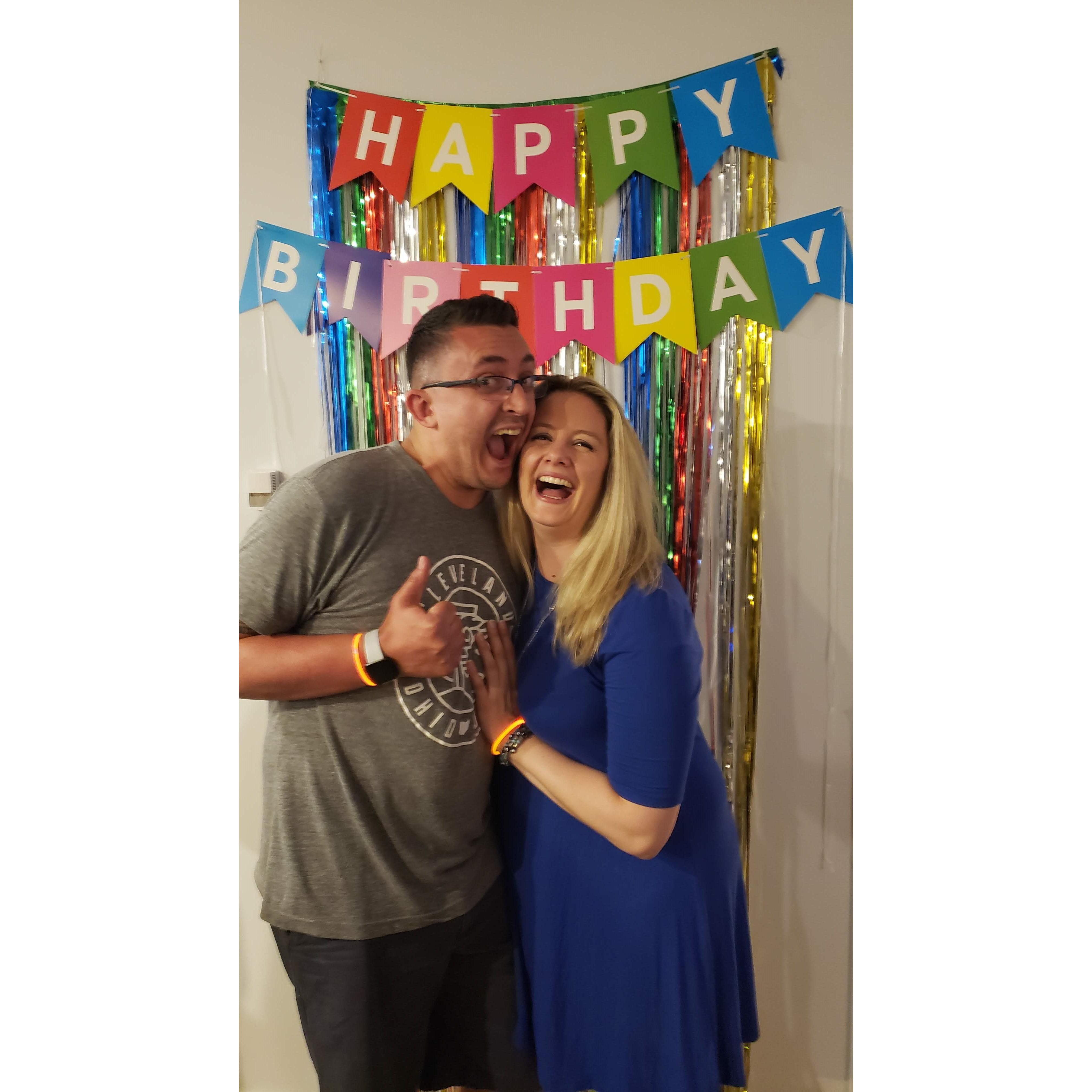 Cheers to sharing a birthday party with you every year!