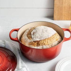 Le Creuset Enameled Cast Iron Signature Round Dutch Oven, 7.25 qt., Cerise