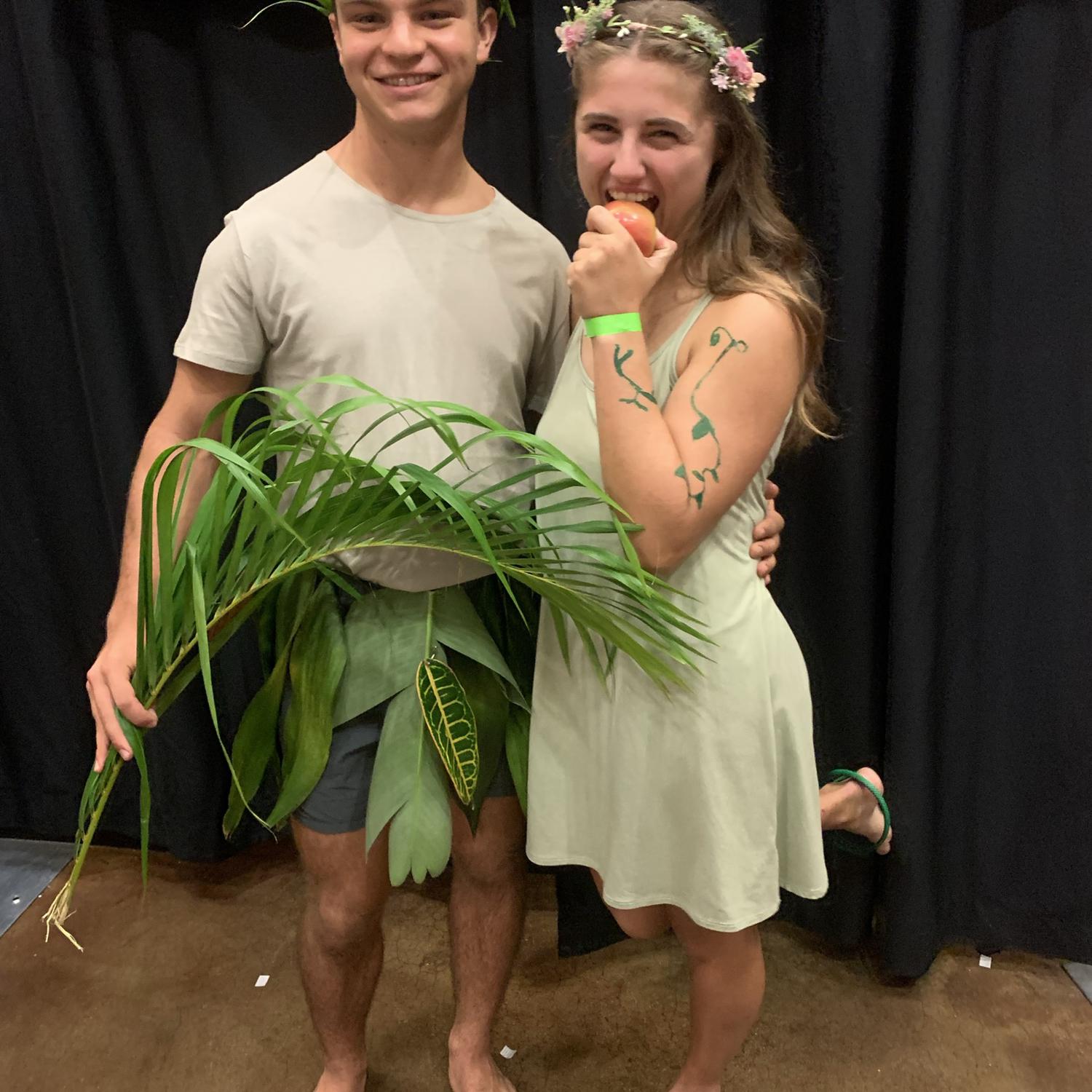 Adam and Eve, 1st school dance, Fall 2021.