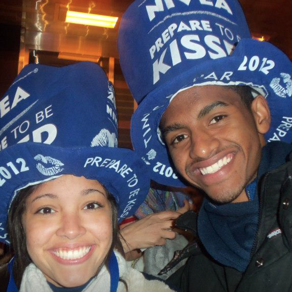 Fun Fact: Dylan and Daiana stood under the New Year's Ball in Times square, New York for over 10 hours. And yes, that means no bathroom breaks!
Times Square NY- December 2011/January 2012