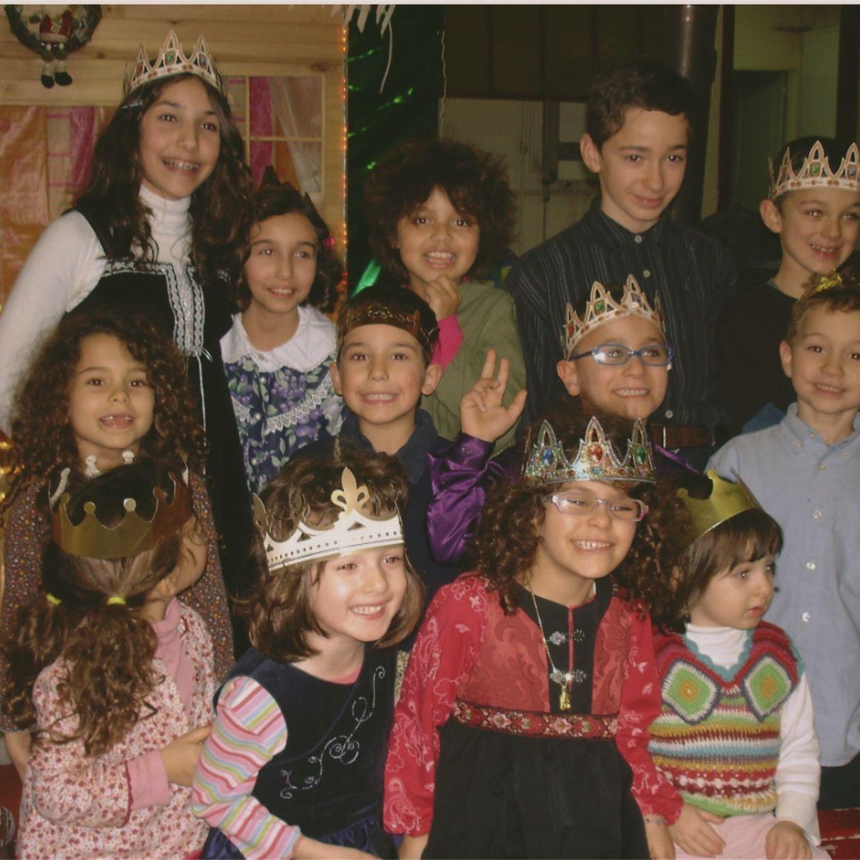 Debbie with her small army of cousins.