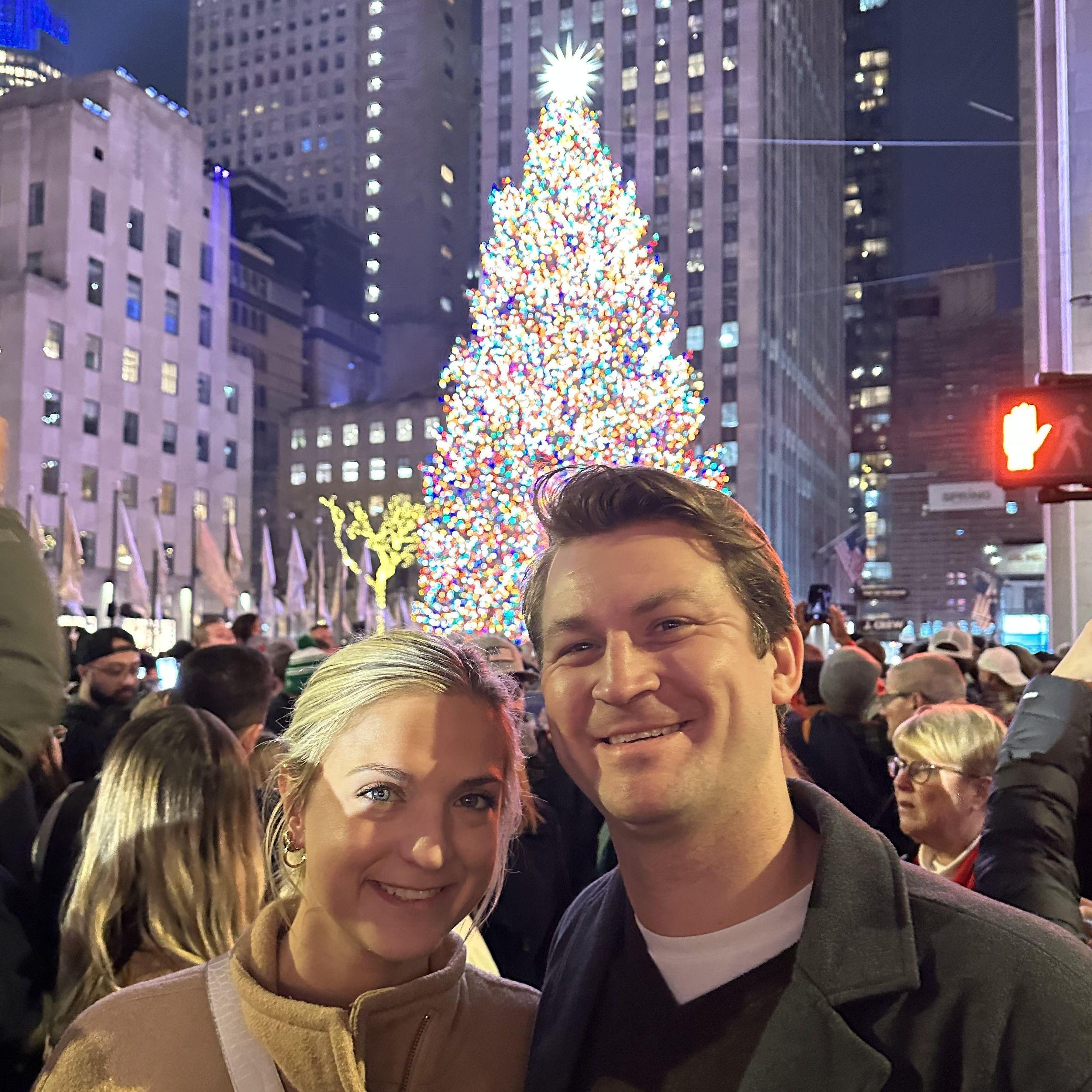 Seeing the Rockefeller Tree in NYC -- Mac loved it and wants to go back every year!