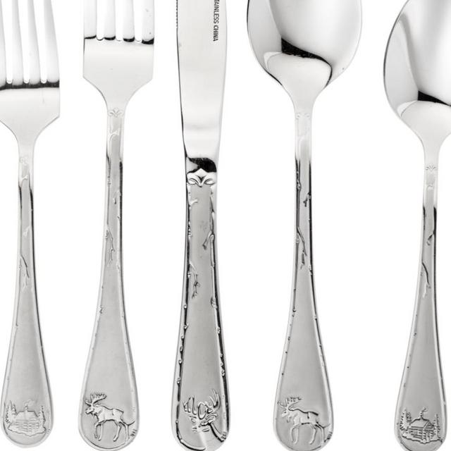 White River™ 20-Piece Mixed Lodge Flatware Set