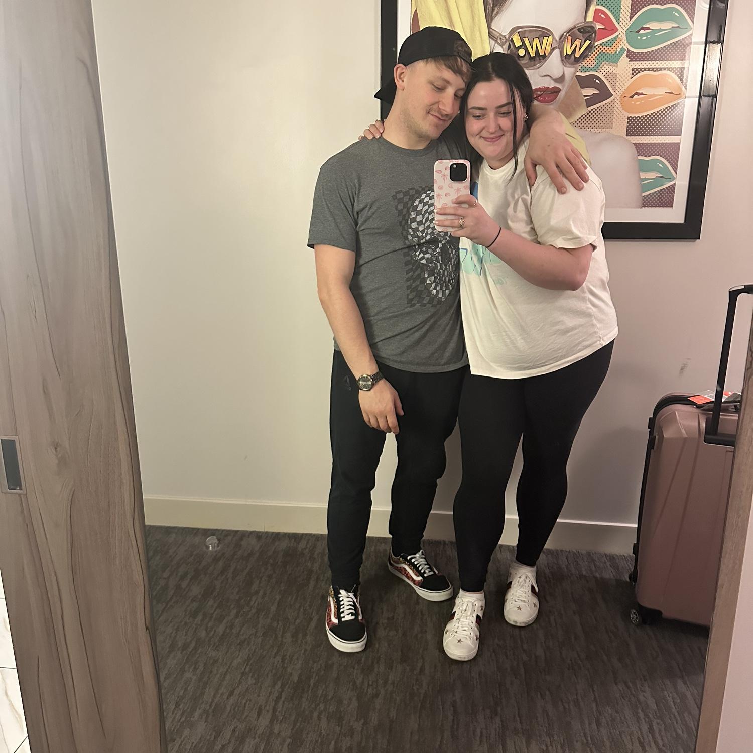 Emma's birthday is April 6th, Zach's is April 7th, and Zach's Mom's is April 8th, so we had to go to Las Vegas to celebrate all of us! This is the trip we got engaged on too!!