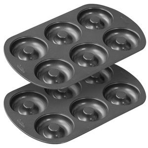 Wilton Non-Stick 6-Cavity Donut Baking Pans, 2-Count