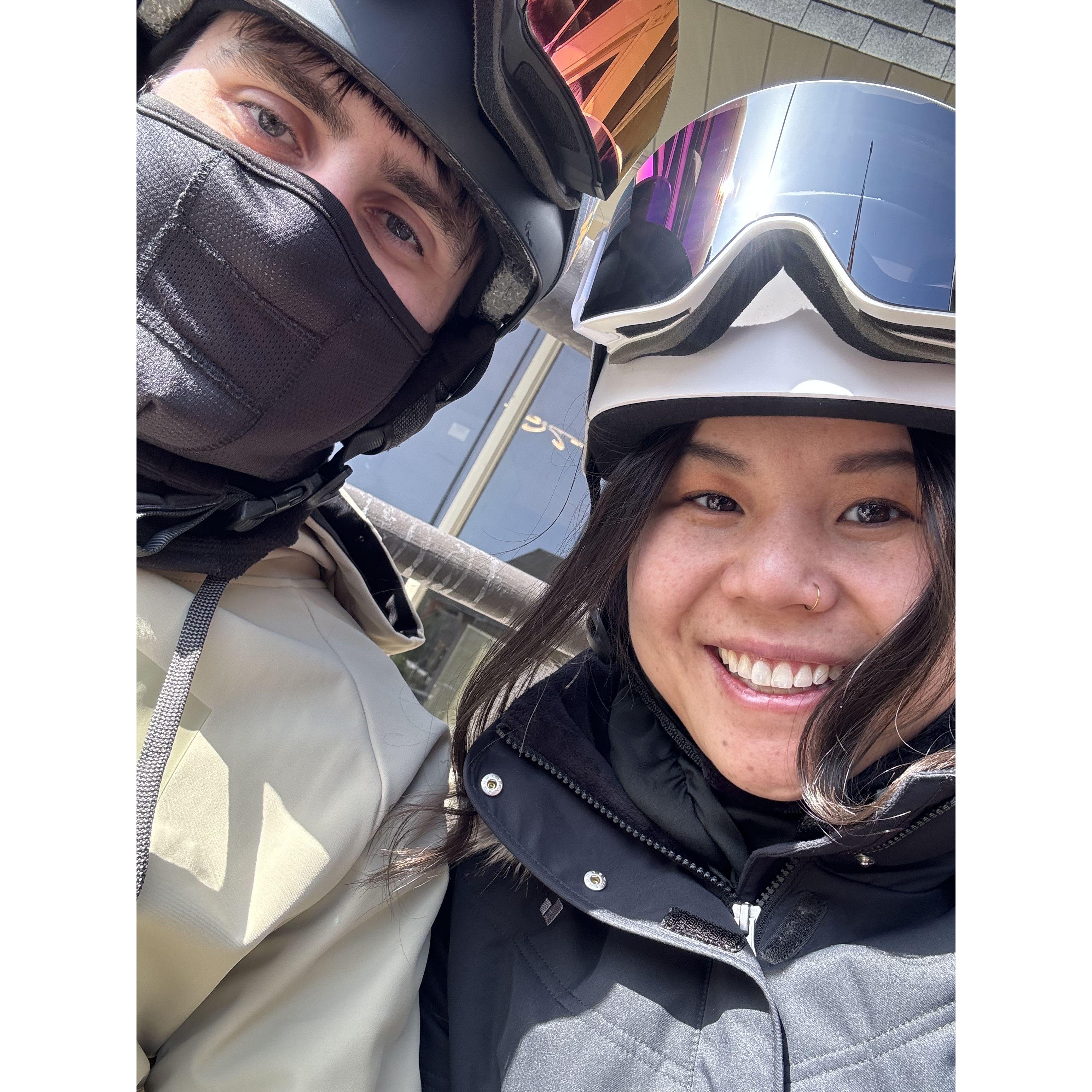 Skiing and Snowboarding at Big Boulder.