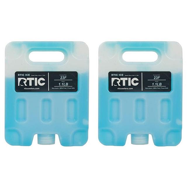 RTIC Ice Pack Refreezable and Reusable Cooler Ice Pack with Break-Resistant Design, for Long-Lasting Cold Temperatures for Food and Drink, Perfect for Travel and Storage (2 Pack)