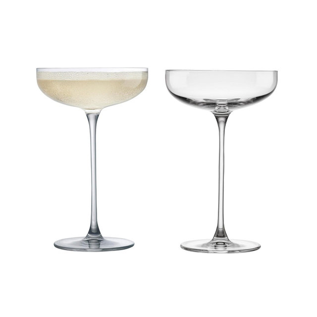 Nude Glass Savage Coupe Glasses, Set of 2