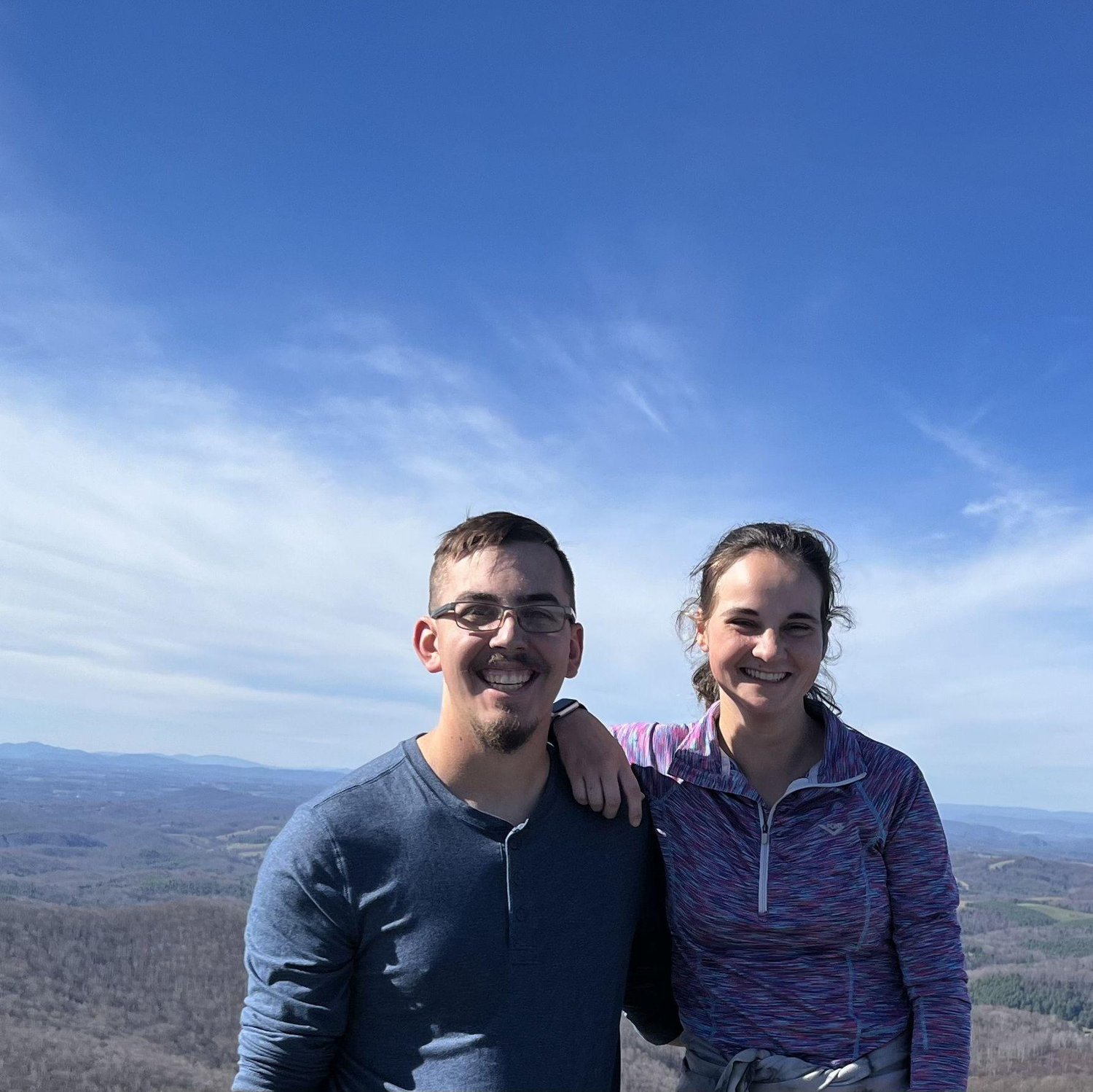 First visit to Natalie's family in VA - hiking Buffalo Mountain