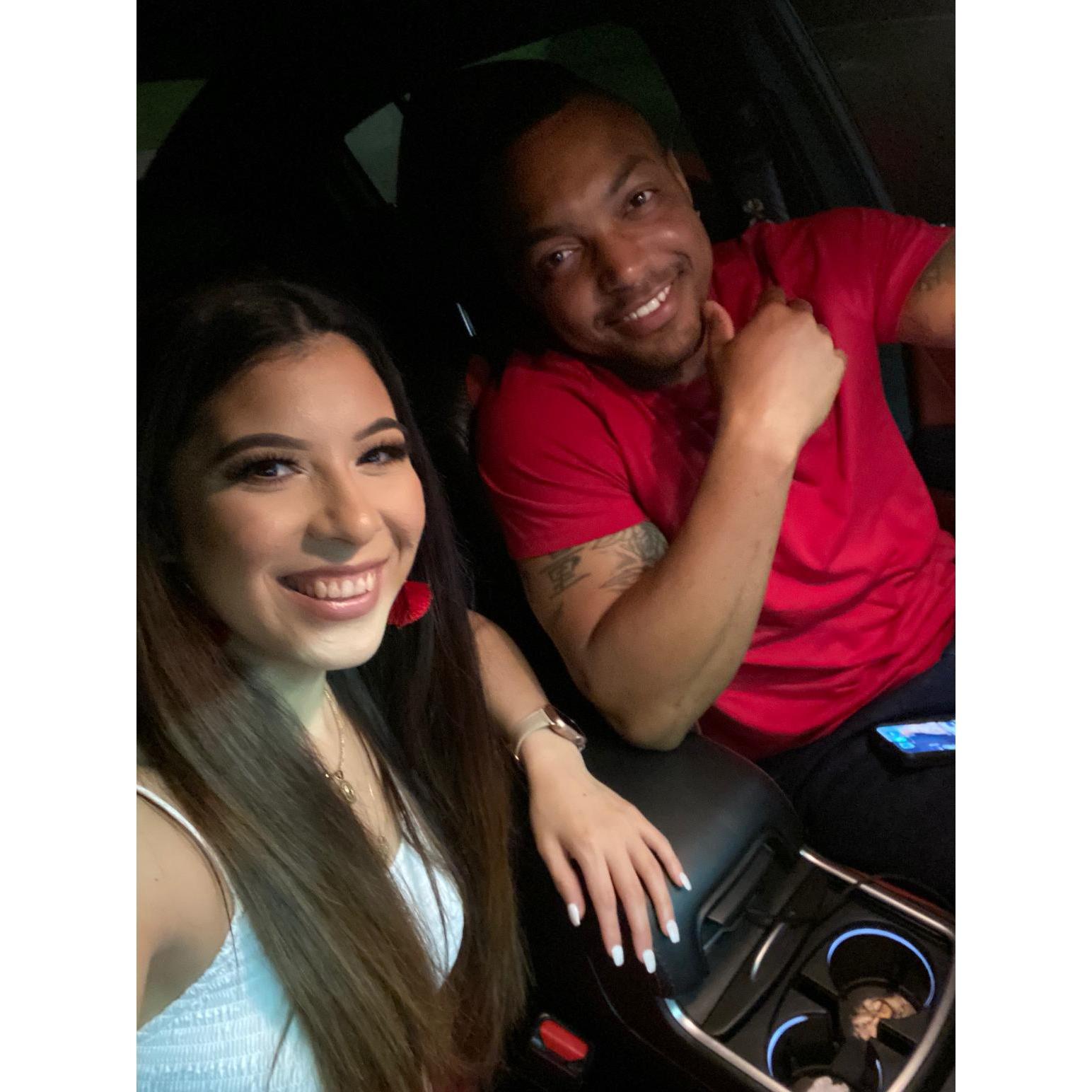 "Our first date"