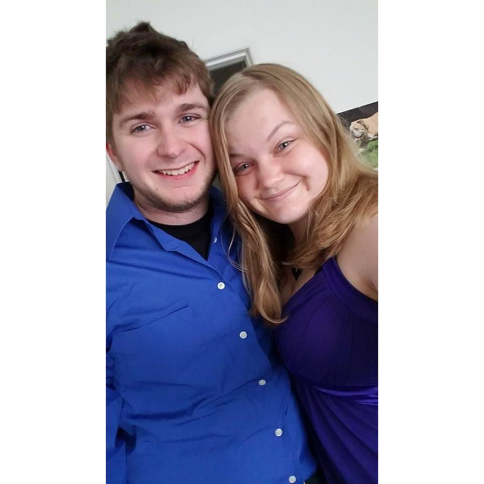 Dressed all fancy for a wedding